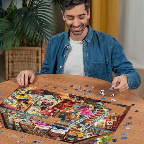 Ravensburger Goldilocks Gets Caught! 1000 Piece Jigsaw Puzzle for Adults - 17311 - Every Piece is Unique, Softclick Technology Means Pieces Fit Together Perfectly, 27 x 20 in Saudi Arabia
