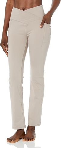 Danskin Women's Studio Cross Waist Flare Yoga Pant, Nebula in Kuwait