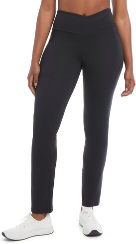 Danskin Women's Studio Cross Waist Flare Yoga Pant, Nebula in Kuwait