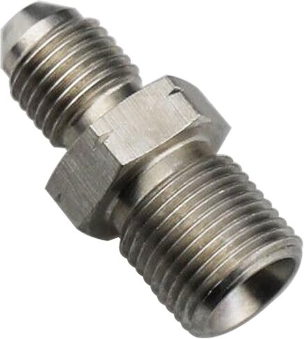 Straight Stainless Steel Male Flare -3 AN AN3 to M10 x 1.0 Metric Inverted Thread Pipe Brake Line Fitting Adapter in Saudi Arabia