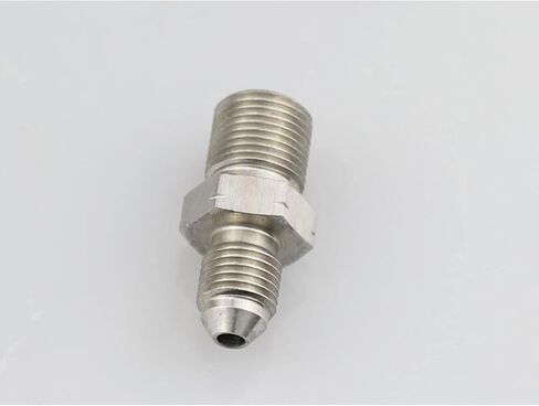 Straight Stainless Steel Male Flare -3 AN AN3 to M10 x 1.0 Metric Inverted Thread Pipe Brake Line Fitting Adapter in Saudi Arabia