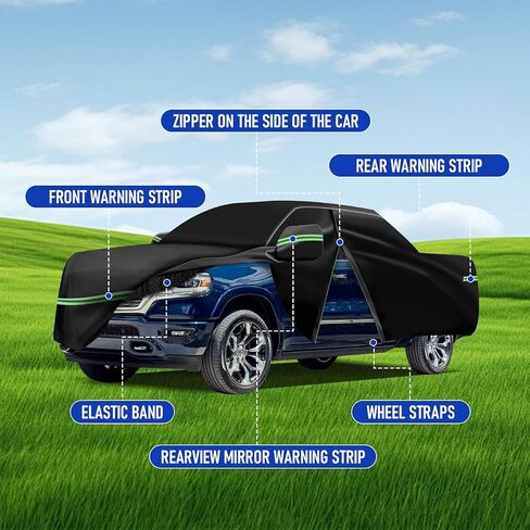 All Weather Protection Car Cover, Compatible with 1996-2023 Toyota Camry Sedan & Solara, 210T 6-Layer Professional Outdoor Full Car Cover with Combination Lock and Large Storage Bag in Kuwait