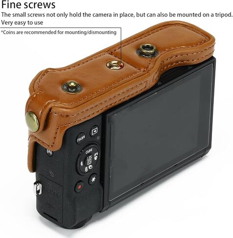 Hargedis for Canon Powershot G7X Mark III/ G7X Mark II Camera Case, PU Leather Camera Case for Canon Powershot G7X Mark III DSLR Camera Bag in Kuwait