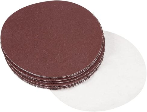 uxcell 10Pcs 5 Inch Hook and Loop Sanding Disc 80 Grits Flocking Sandpaper for Random Orbit Sander in Saudi Arabia