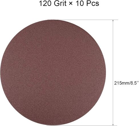 uxcell 10Pcs 5 Inch Hook and Loop Sanding Disc 80 Grits Flocking Sandpaper for Random Orbit Sander in Saudi Arabia