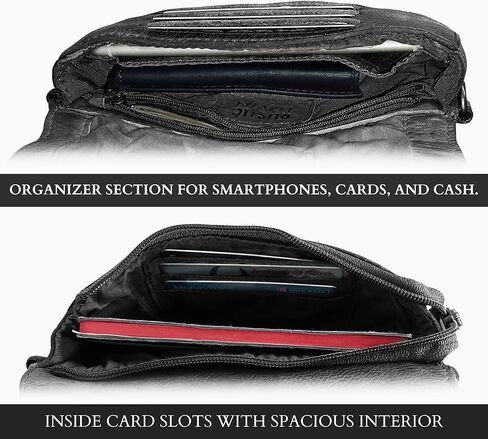 محفظة جلدية للنساء من RUSTIC TOWN - حقيبة كتف ومحفظة كتف للسفر وحقيبة خصر in Kuwait