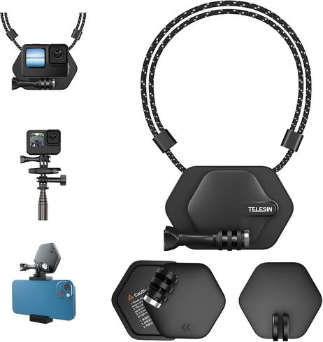 TELESIN Magnetic Chest Mount with Neck Strap for GoPro and iPhone in Saudi Arabia
