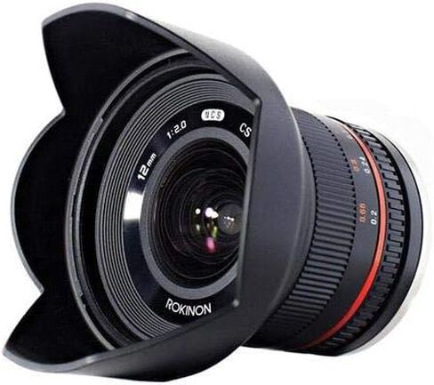 Rokinon RK12M-MFT-SIL 12mm F2.0 عدسات بزاوية واسعة للغاية لكاميرات Olympus/Panasonic Micro 4/3 in Kuwait