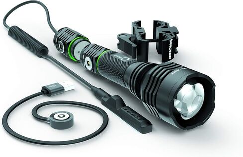أضواء iProtec O2 Beam طويلة المدى على شكل برميل | أوضاع إضاءة عالية ومنخفضة وقوية | يناسب أقطار الأسطوانة والنطاق 20 مم - 32.5 مم | متوفر في الأضواء الخضراء والبيضاء in Kuwait