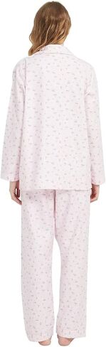 GLOBAL Comfy Pajamas for Women 2-Piece Warm and Cozy Flannel Pj Set of Loungewear Button Front Top Pants in Saudi Arabia