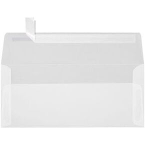 LUXPaper #10 Business Envelopes | Peel & Press | 4 1/8" x 9 1/2" | Natural | 30% Recycled | 80lb. Text | 50 Qty