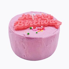 Happy Birthday Gift Cake Candle - 10 oz Birthday Scented Candle ~ Looks Like a Real Cake ~ Beautiful Bday Presented for Her,Him,Wife,Mom,Girl~ 100% Soy Wax (Pink2)