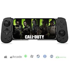Koiiko Phone Game Controller for iPhone/Android/PC/Switch, Play COD, Genshin, Diablo, Support Streaming on PS4/PS3/Xbox/PC Console, Cloud Gaming Wireless Gamepad Joystick, Turbo/6-Axis Gyro/Dual Motor