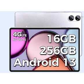 JXCNSNW Android Tablet 10.1" inch, 4G LTE Dual SIM, 8GB RAM 128GB Storage,Supports Extend 1TB, IPS Touchscreen,Dual Camera, WiFi/WLAN/Bluetooth/GPS,TYD-109 (Purple, 128 GB)
