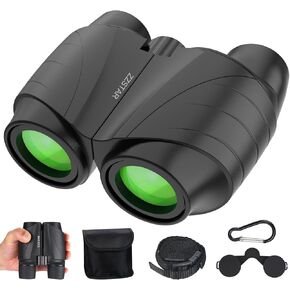 ZZSTAR 10x25 مناظير عالية الطاقة للبالغين، مناظير كبيرة مدمجة مع رؤية واضحة منخفضة الإضاءة، من السهل التركيز على منظار صغير قابل للطي لمشاهدة الطيور، والسفر، والصيد، والمشي لمسافات طويلة، والحفلات الموسيقية in Kuwait