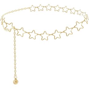 Women's Metal Chain Waist Belt Dress Star Chain Belt Sweater Chain