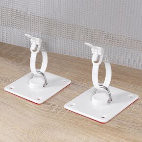 Grey Mesh Dog Gate Floor Adhesive Hook (2 Pack) Retractable Dog Gate Accessories Prevent Babies and Dogs from Getting Under The Gate Retractable pet gate Hook