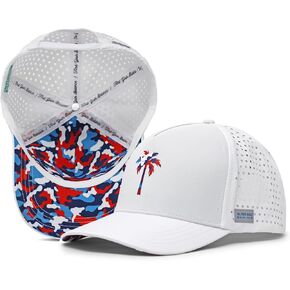 Alter Ego Running Coaster Splash RWB Camo Palm - Durable, Lightweight, Breathable Premium Hat (RWB Camo Palm, M-L)