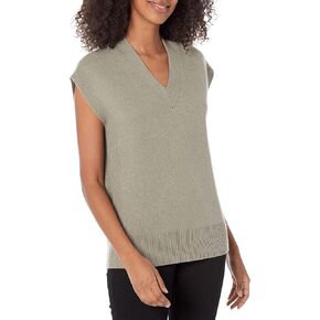 Club Monaco Women's Cash VOLUMN VEE, Wheat, Medium