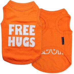 قميص للكلاب مطبوع عليه FREE HUGS من بت كلوذز, X-Large in Kuwait