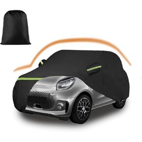 Car Covers for 2014-2024 Mini Cooper 4 Door, 210T All Weather Protection Custom-fit Mini Cooper Waterproof Car Cover, w/Zipper Door and Cotton Lining, Rainproof, Dustproof and UV Proof(Black)
