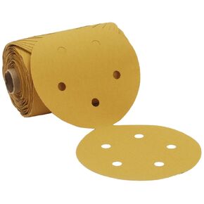 Cubitron II 3M Stikit Paper Disc Roll 236U, 5 in x NH P320 C-weight, Die 600Z, 100 discs per roll