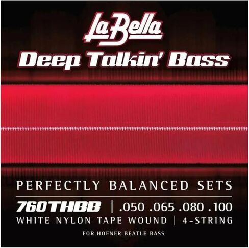 La Bella 760NHBB "Beatle" Bass Black Nylon Tape Wound Bass Guitar Strings in Saudi Arabia