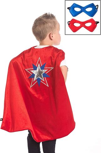 مجموعة أزياء Little Adventures Super Hero Cape & Mask للأعمار من 3 إلى 8 سنوات in Saudi Arabia