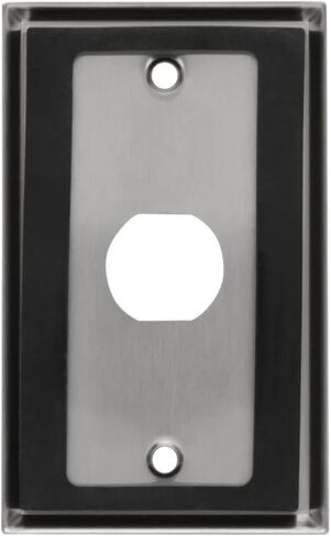 Tripp Lite RJ45 Bulkhead Wall Plate, 1 Cutout, Industrial, Metal - Stainless Steel, IP44, Single Gang, TAA (N206-FP01-IND) in Saudi Arabia