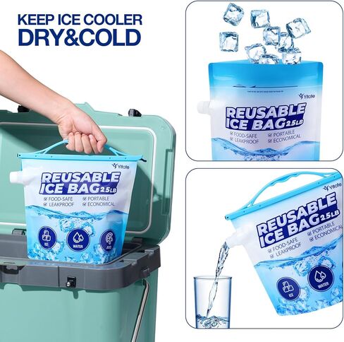 عبوات ثلج من ييتوت لصناديق الغداء، عبوات ثلج لتبريد مجموعة من 4 عبوات ثلج ملونة لحقائب الغداء - حافظ على برودة الأنشطة الخارجية والتخييم والنزهات in Kuwait