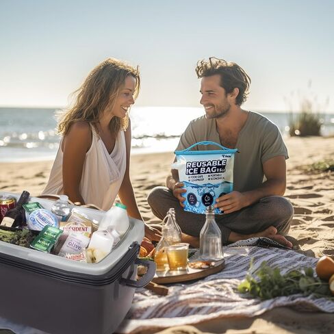 عبوات ثلج من ييتوت لصناديق الغداء، عبوات ثلج لتبريد مجموعة من 4 عبوات ثلج ملونة لحقائب الغداء - حافظ على برودة الأنشطة الخارجية والتخييم والنزهات in Kuwait
