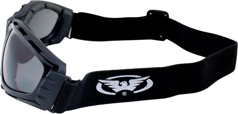 Global Vision Trip Motorcycle Goggles Black Frames with Clear Lenses in Kuwait