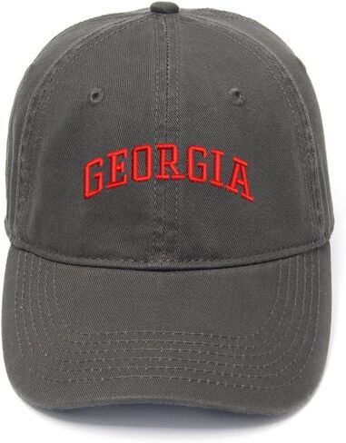 WINGZOO Men's Baseball Caps North Georgia - GA Embroidered Dad Hat Washed Cotton Adjustable Embroidery Cap in Saudi Arabia