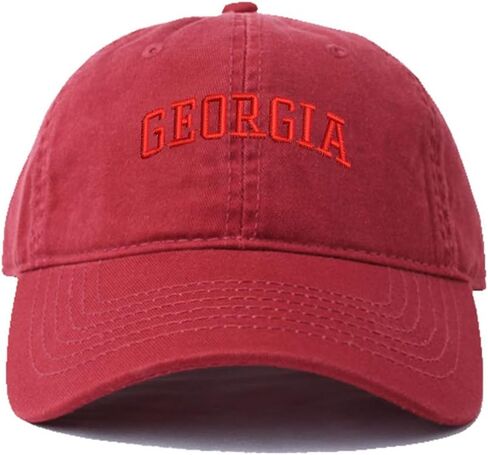 WINGZOO Men's Baseball Caps North Georgia - GA Embroidered Dad Hat Washed Cotton Adjustable Embroidery Cap in Saudi Arabia