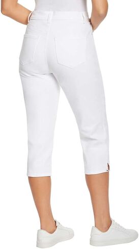 Gloria Vanderbilt Women's Amanda Imported & Versatile Capris | Tapered Style - Red 12 in Saudi Arabia