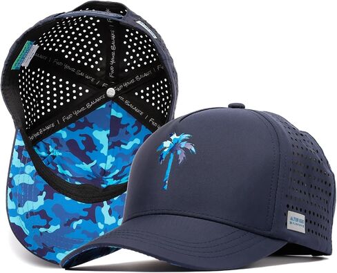 Alter Ego Running Coaster Splash RWB Camo Palm - Durable, Lightweight, Breathable Premium Hat (RWB Camo Palm, M-L) in Saudi Arabia