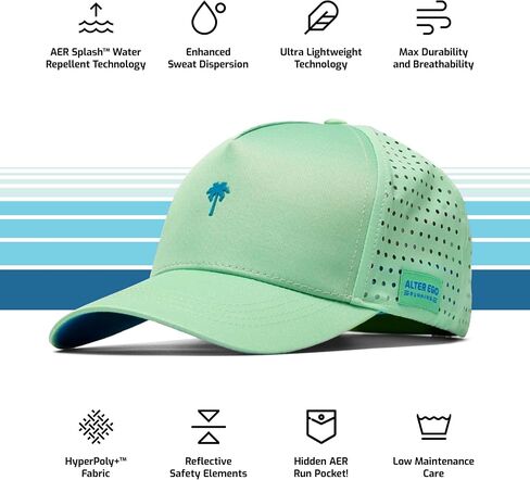 Alter Ego Running Coaster Splash RWB Camo Palm - Durable, Lightweight, Breathable Premium Hat (RWB Camo Palm, M-L) in Saudi Arabia