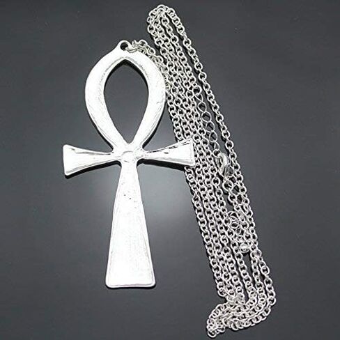 Q&Q Fashion Vintage Egyptian Cleopatra Symbol of Life Big Ankh Cross Pendant Long Chain Sweater Necklace,34" in Kuwait