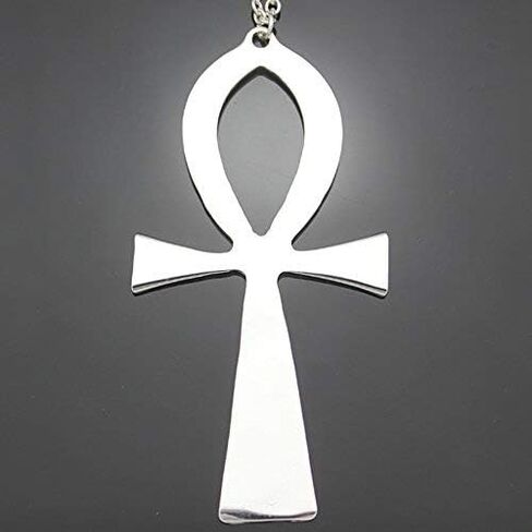 Q&Q Fashion Vintage Egyptian Cleopatra Symbol of Life Big Ankh Cross Pendant Long Chain Sweater Necklace,34" in Kuwait