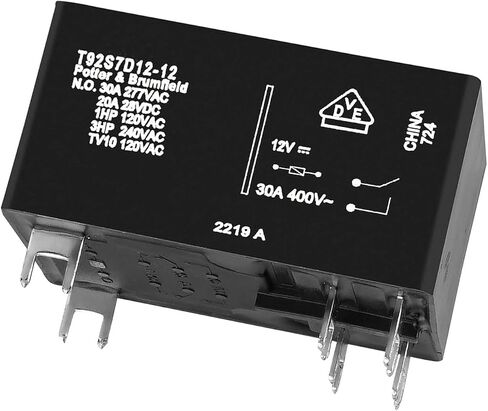 مرحل السيارة متعدد الأغراض T92S7D12-24 24VDC 30A يحل محل T92P7D12-24، نوع مقاوم للماء in Kuwait