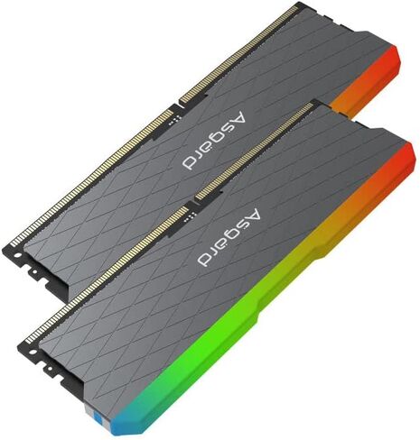 DDR4 Ram Asgard Loki W2 Series RGB 3200MHz 16GB (2x8GB) Computer Memory CL18 1.35V LED 288-Pin Desktop Memory Kit Black in Saudi Arabia