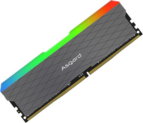 DDR4 Ram Asgard Loki W2 Series RGB 3200MHz 16GB (2x8GB) Computer Memory CL18 1.35V LED 288-Pin Desktop Memory Kit Black in Saudi Arabia