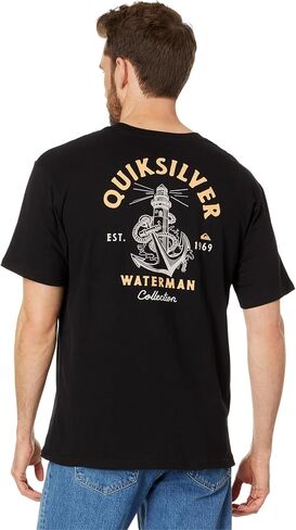تي شيرت Quiksilver Anchors Away بأكمام قصيرة أبيض ثلجي مقاس XL in Saudi Arabia