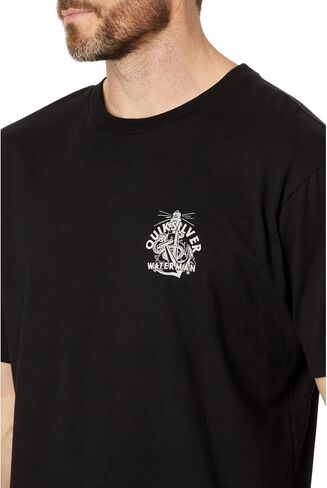 تي شيرت Quiksilver Anchors Away بأكمام قصيرة أبيض ثلجي مقاس XL in Saudi Arabia