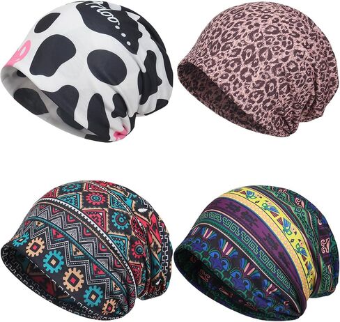 قبعة Jemis Skullies Beanies ذات غطاء رأس رقيق للعلاج الكيميائي ووشاح إنفينيتي in Kuwait
