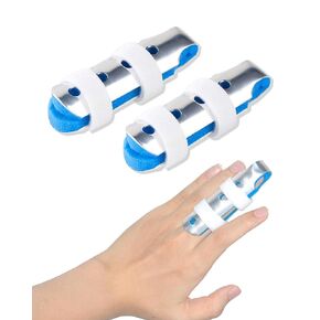 TAROYQASUL Pinky Finger Splints, 3 PCS Metal Finger Splint Support Braces for Arthritis Knuckle and Broken Finger Straightening Kids & Adults- 3 Sizes