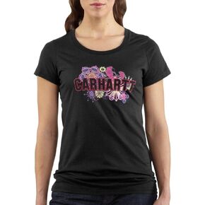 Carhartt Women's 104410 Women's Midweight Graphic Sweatshirt - XXX-Large - Night Blue Heather