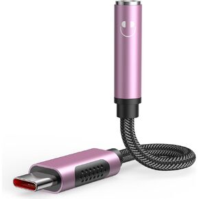 APETOO USB-C to 3.5mm Headphone Adapter, Supports HiFi Sound, Compatible with iPhone 15, Samsung Galaxy S23, Google Pixel 7, OnePlus 10 Pro, and More
