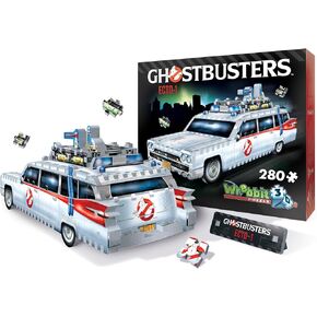 نموذج ألغاز Wrebbit3D Ghostbusters ثلاثي الأبعاد لمقر مركز الإطفاء | مغامرة خارقة للطبيعة مكونة من 500 قطعة لصيادي الأشباح ومحبي الأنشطة الخارقة للطبيعة