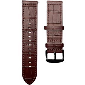YEEJOK 22mm Watch Bands Leather Compatible for Fossil Men's Gen 6/5 44mm Carly/Julianna/Garrett Watch Strap, Galaxy Watch 3 45mm 46mm, Compatible for Garmin Venu 2/ Vivoactive 4 45mm Straps